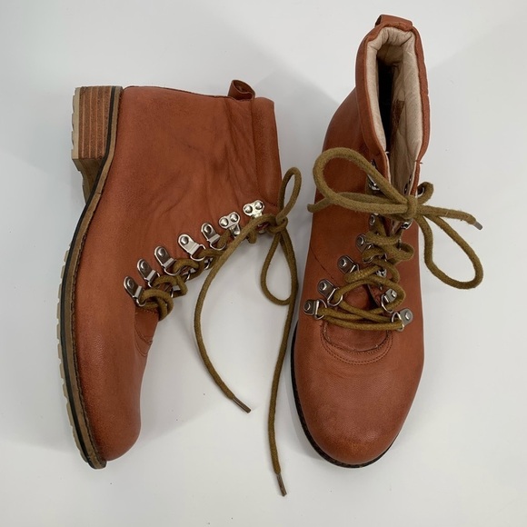 MATT BERNSON Ankle Boots Lug Sole Lace Up Alpine Military Booties Hiking Logging - Picture 2 of 8